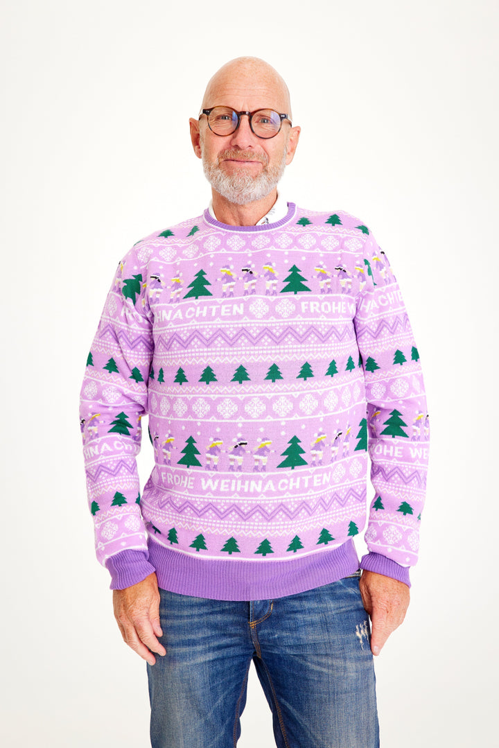| Merry Christmas Christmas Sweater Purple Men