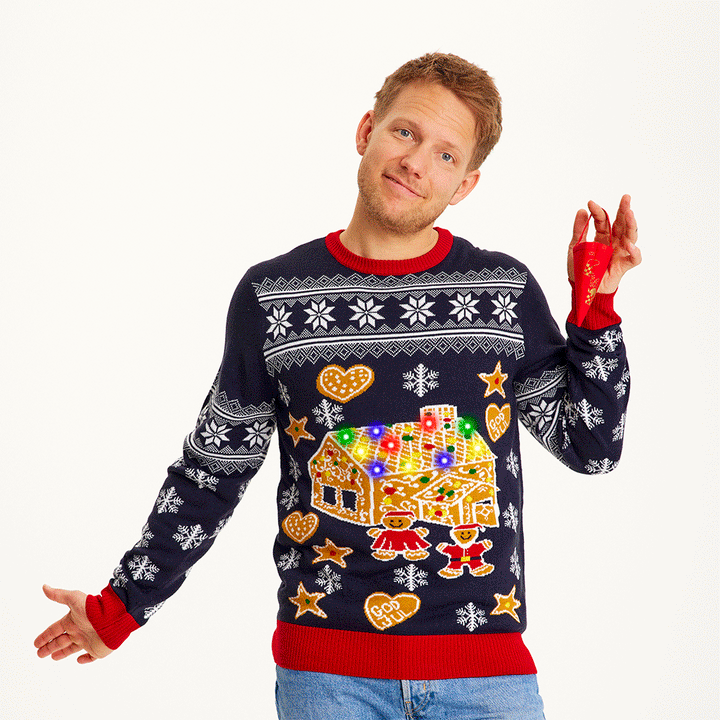 | The Gingerbread Christmas Sweater Men&