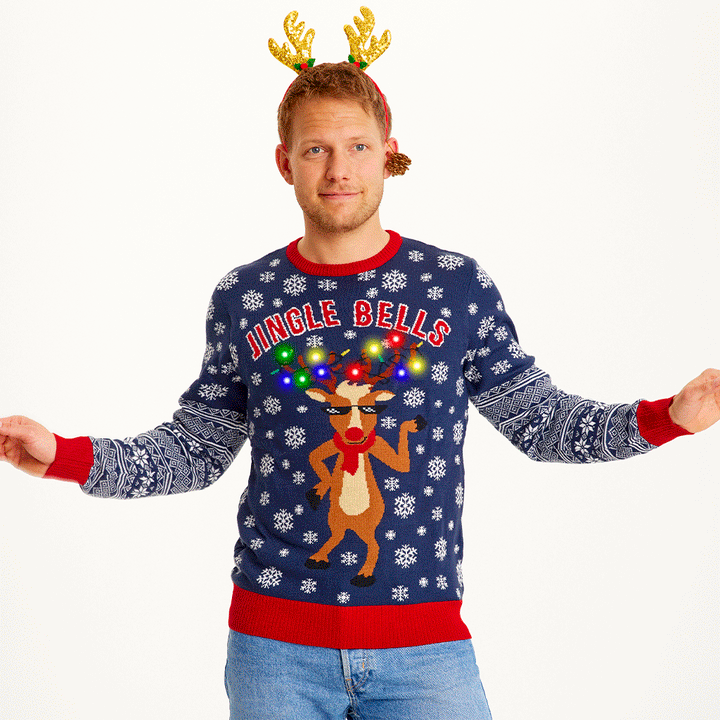 | Jingle Bells Christmas Sweater Men