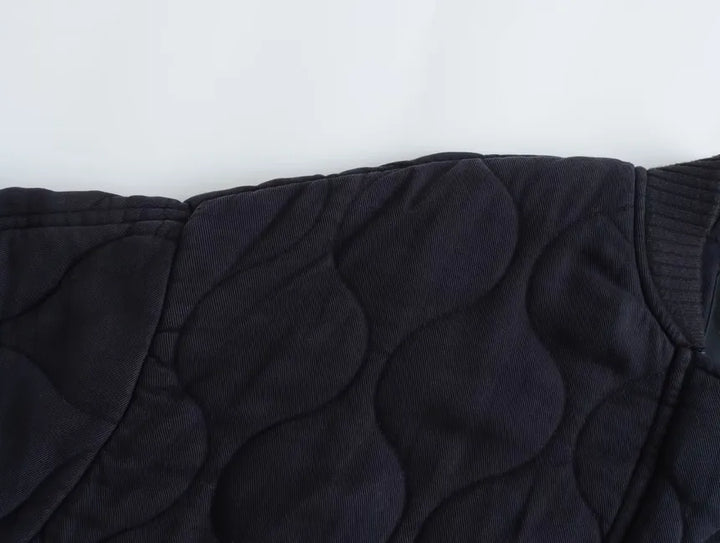 Cotton kamizelkas with round neck