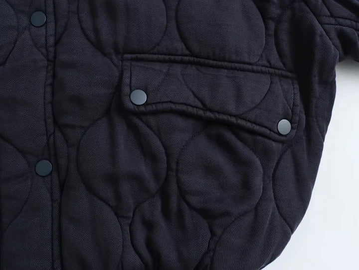 Cotton kamizelkas with round neck