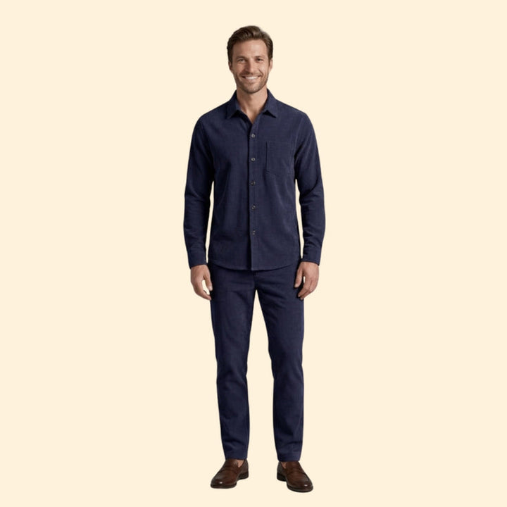 Men’s Button-Down Shirt with Long Sleeves