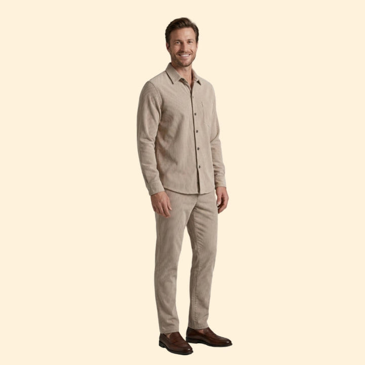 Men’s Button-Down Shirt with Long Sleeves