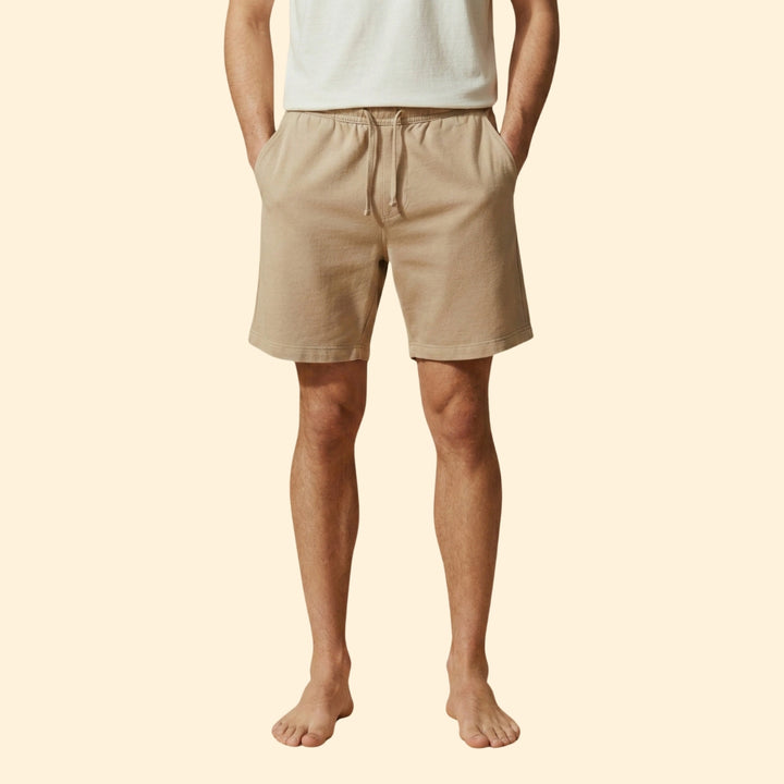 Men's Corduroy Shorts with Drawstring Waistband
