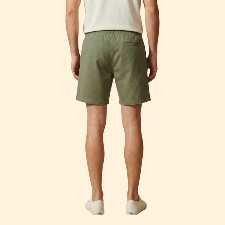 Men's Corduroy Shorts with Drawstring Waistband