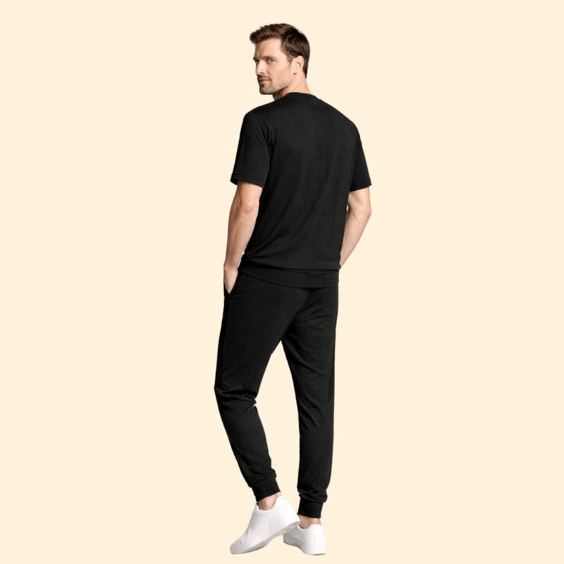 Men’s Relaxed Set with Pleated Design