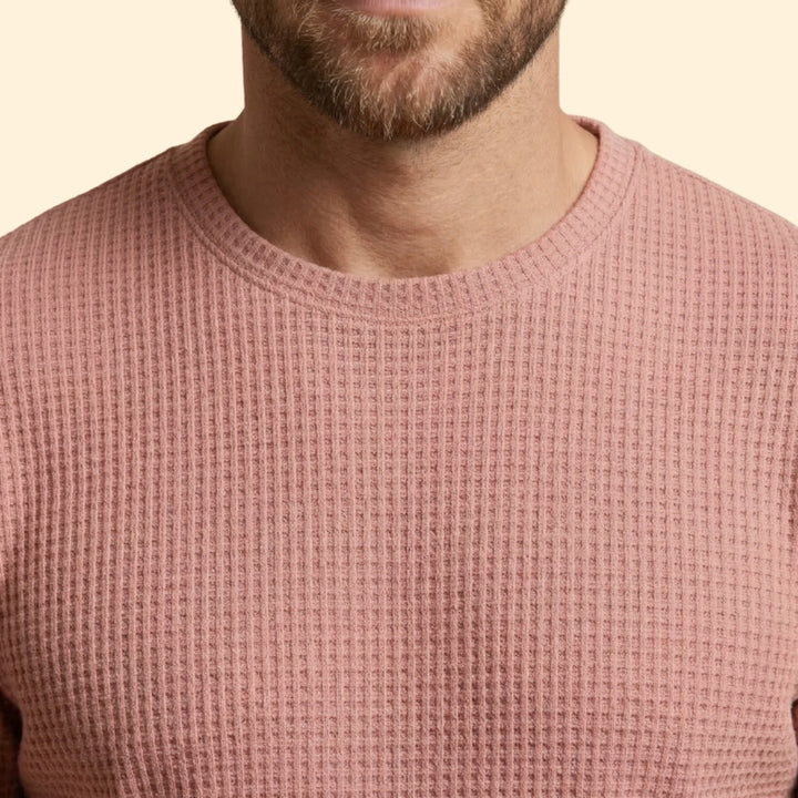 Men’s Short Sleeve T-Shirt with Textured Fabric