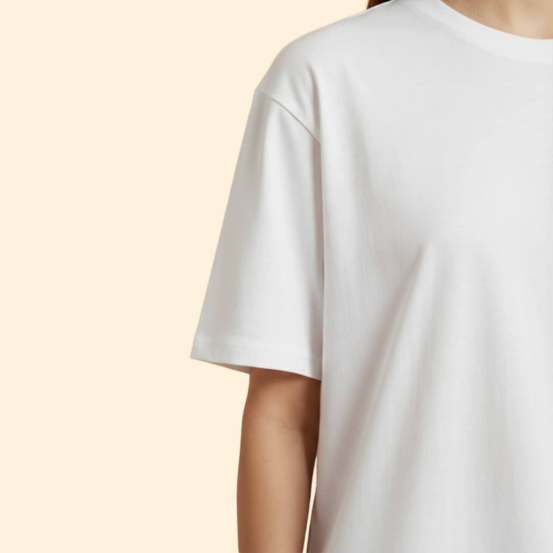 Men's Solid Color T-shirt with Relaxed Fit