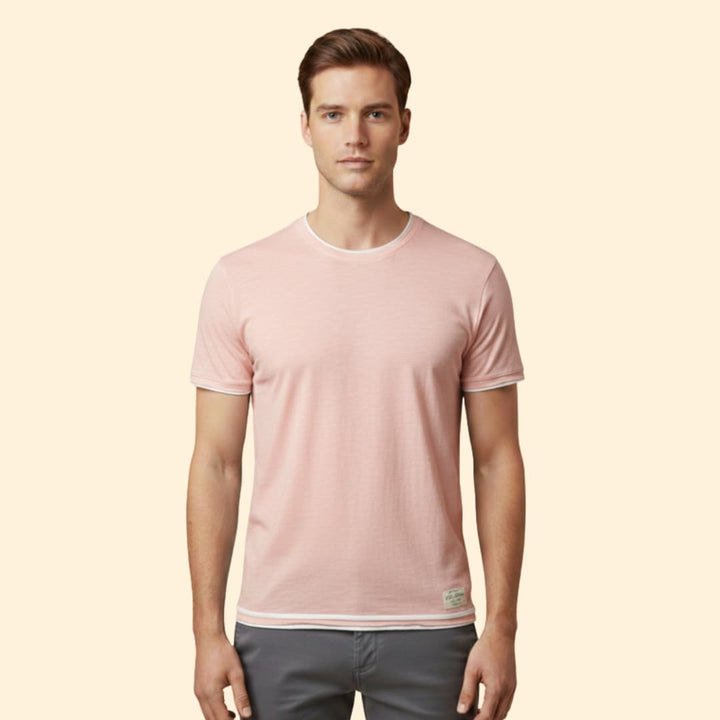 Men’s Vintage Fit T-shirt with Contrast Trim