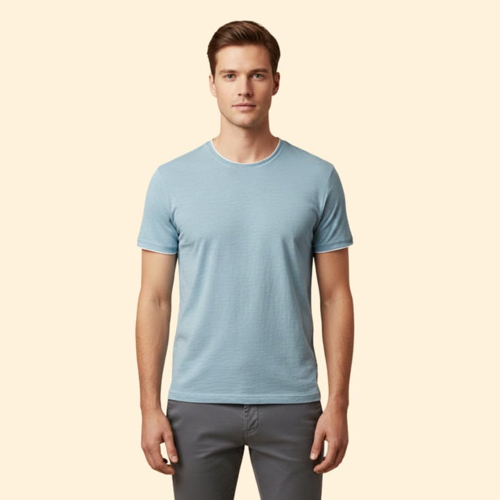 Men’s Vintage Fit T-shirt with Contrast Trim
