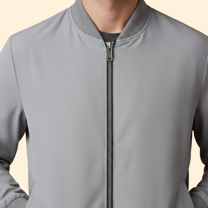 Men’s Bomber Jacket with Sporty Design