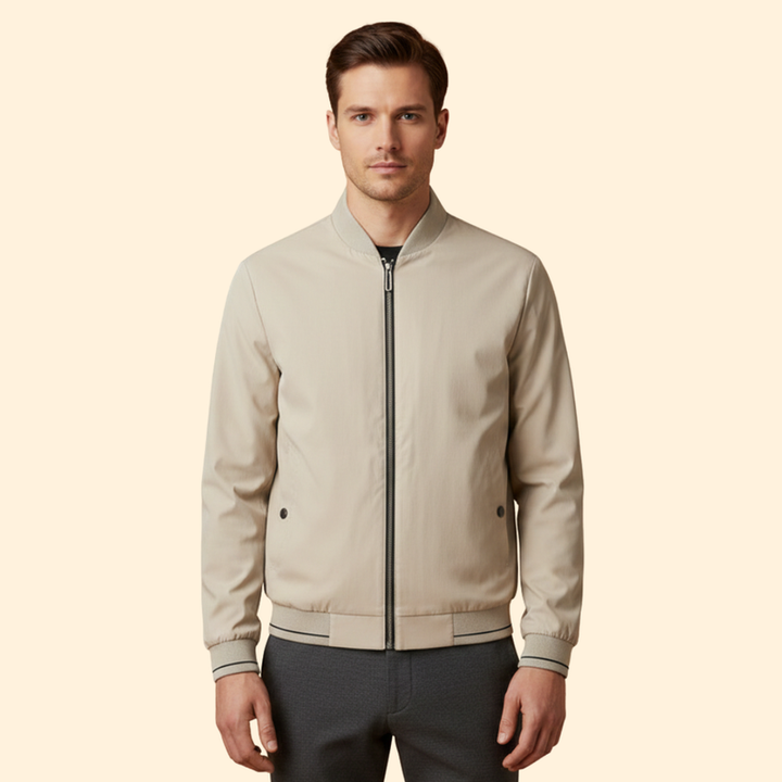 Men’s Bomber Jacket with Sporty Design