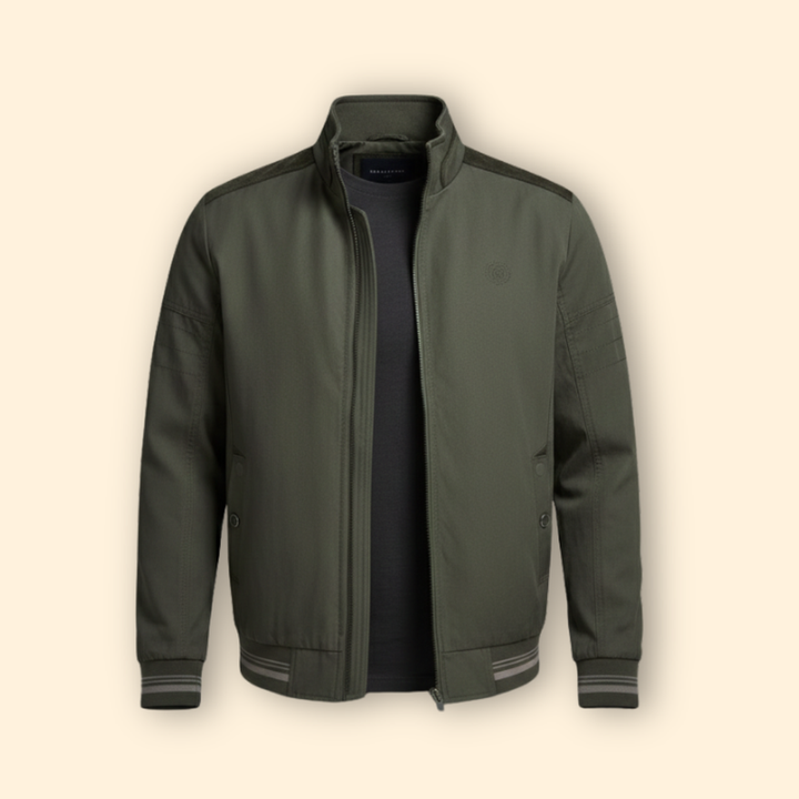 Men’s Bomber Jacket with Zipper Pockets