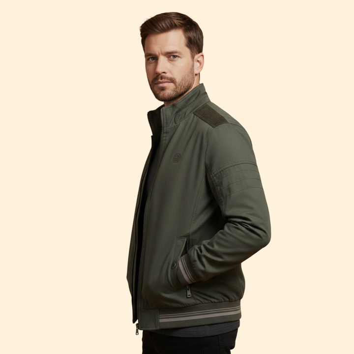 Men’s Bomber Jacket with Zipper Pockets
