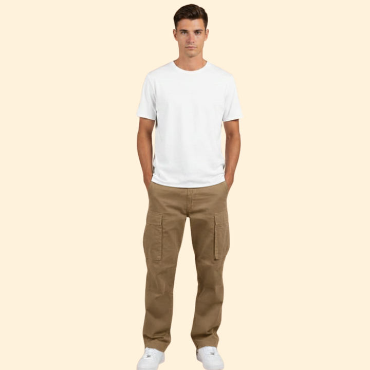 Men’s Cargo Trousers with Side Flap Pockets