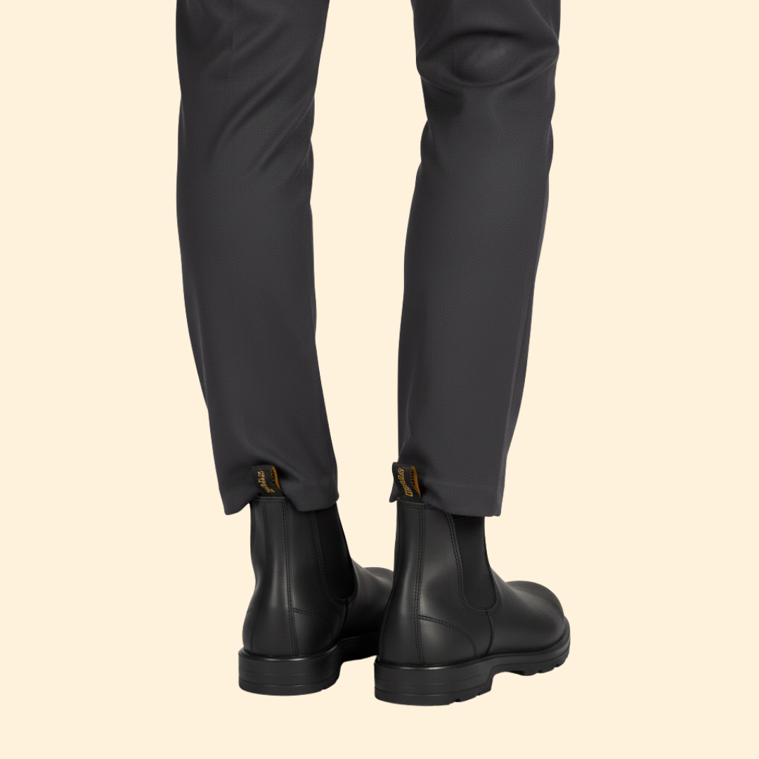 Men’s Chelsea Boots with Elastic Side Panels
