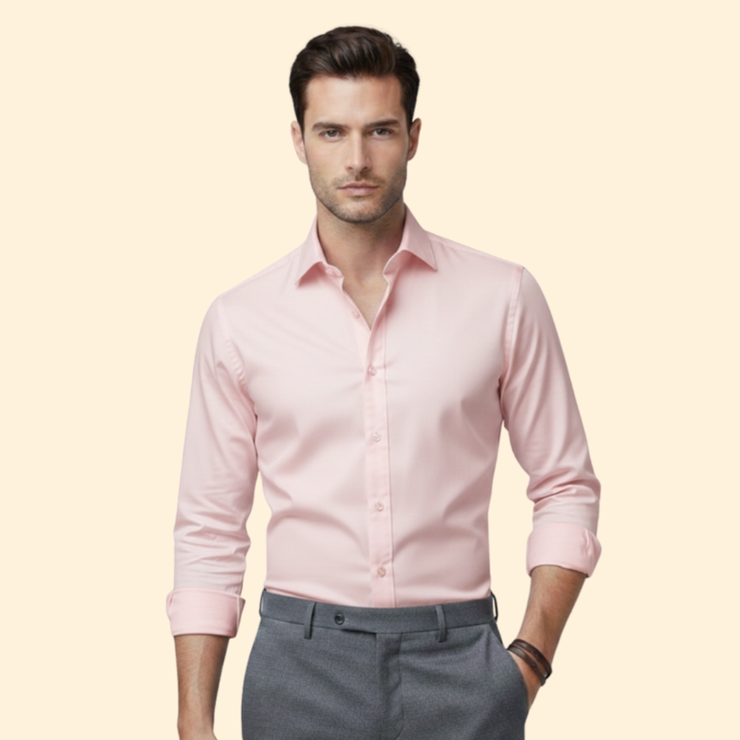 Tommy Men’s Classic Fit Shirt with Button Closure