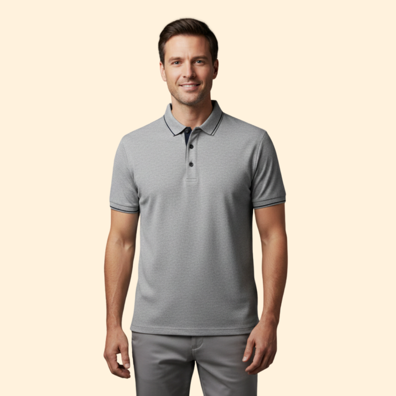Men’s Polo Shirt with Short Sleeve Style