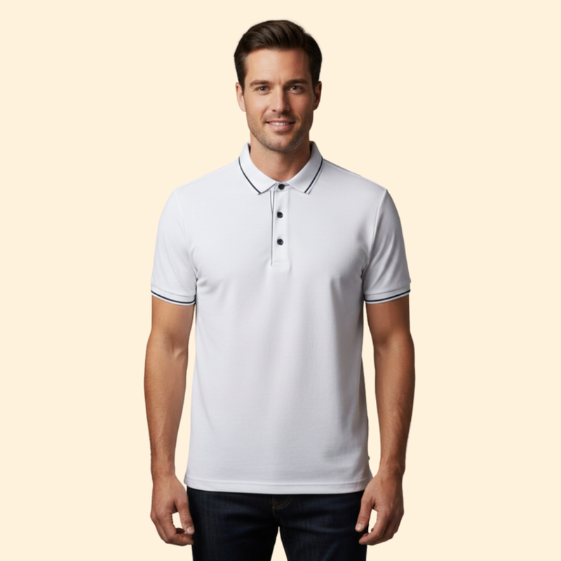 Men’s Polo Shirt with Short Sleeve Style