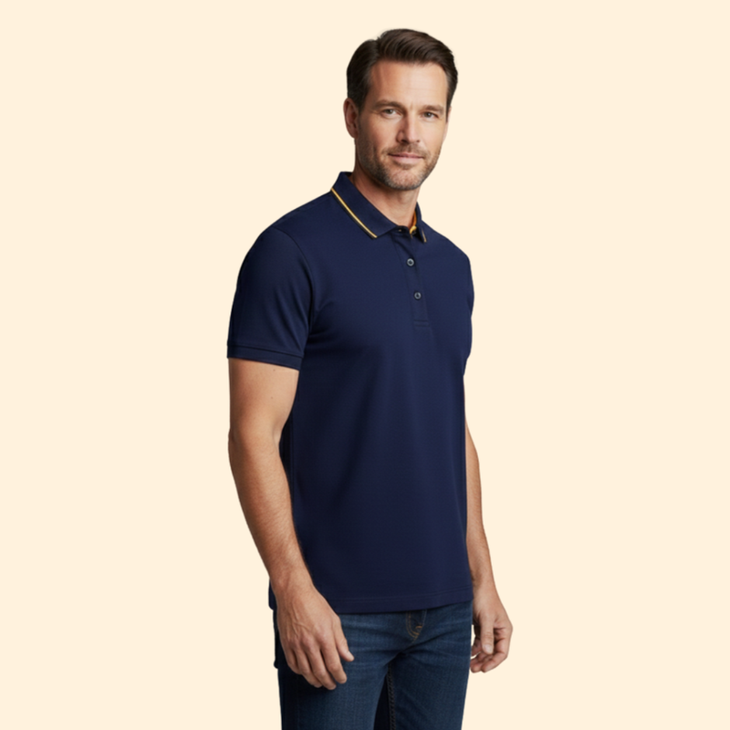 Men’s Polo Shirt with Short Sleeve Style