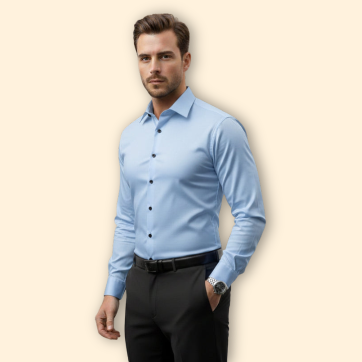 Men’s Slim Fit Shirt with Button Closure