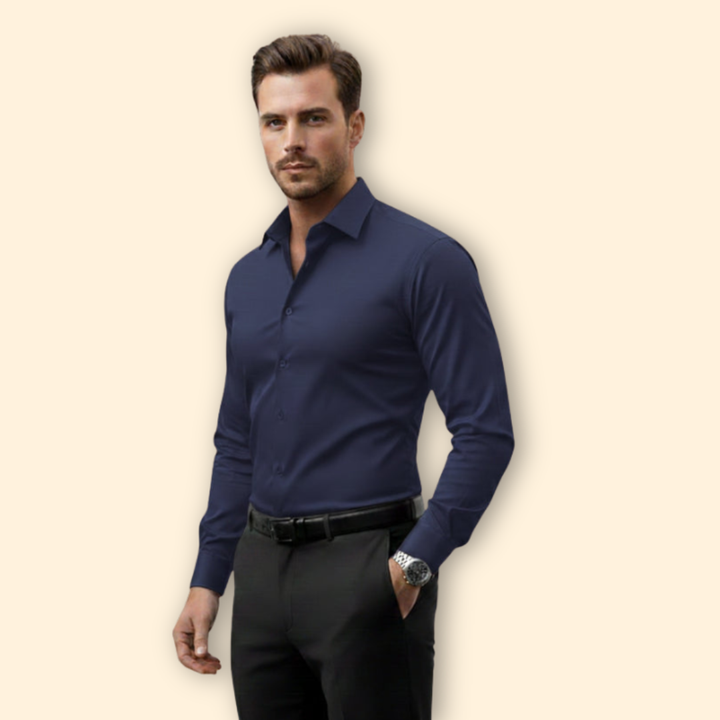 Men’s Slim Fit Shirt with Button Closure