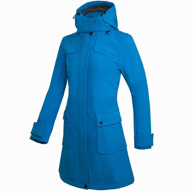 | Long Waterproof Rain Jacket With Hood For Women