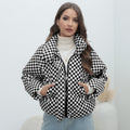 Jacket quilted women's padded winter warm
