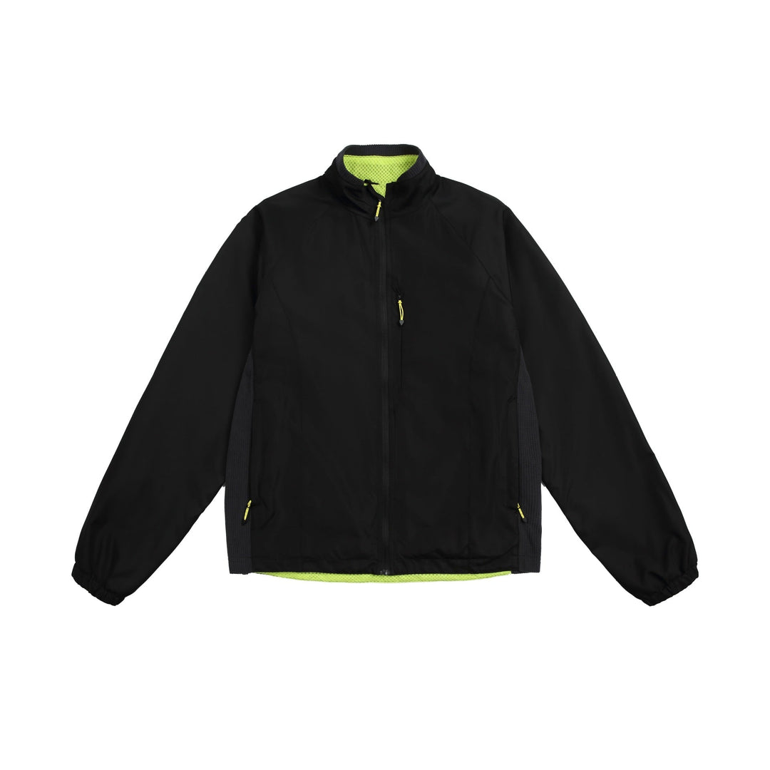 Unisex Lightweight Stand-up Collar Softshell Jacket with Fleece Inner Side and Zip Pockets