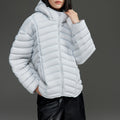 Women's Ultra-light Quilted Down Jacket with Hood and Windproof Outer Shell