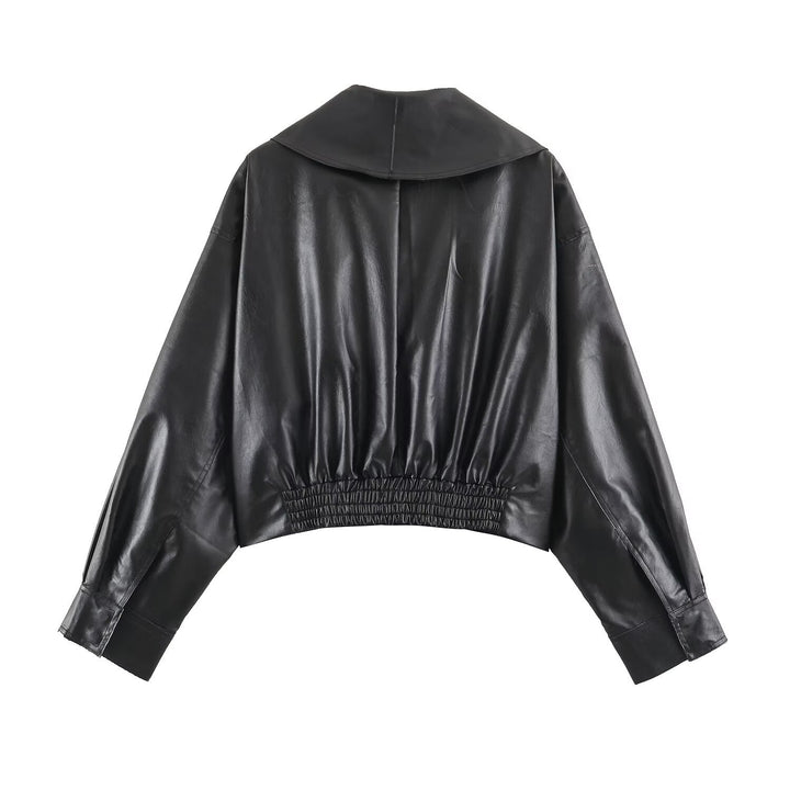 Jacket with Faux leather Women&