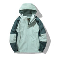 Men's nano wind and water-resistant outdoor hoodie jacket with ventilation mesh, adjustable hood and concealed front flap