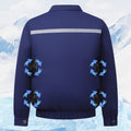 Unisex nan cooling work jacket with integrated ventilation system