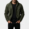 men's fashion transitional utility jacket with zip