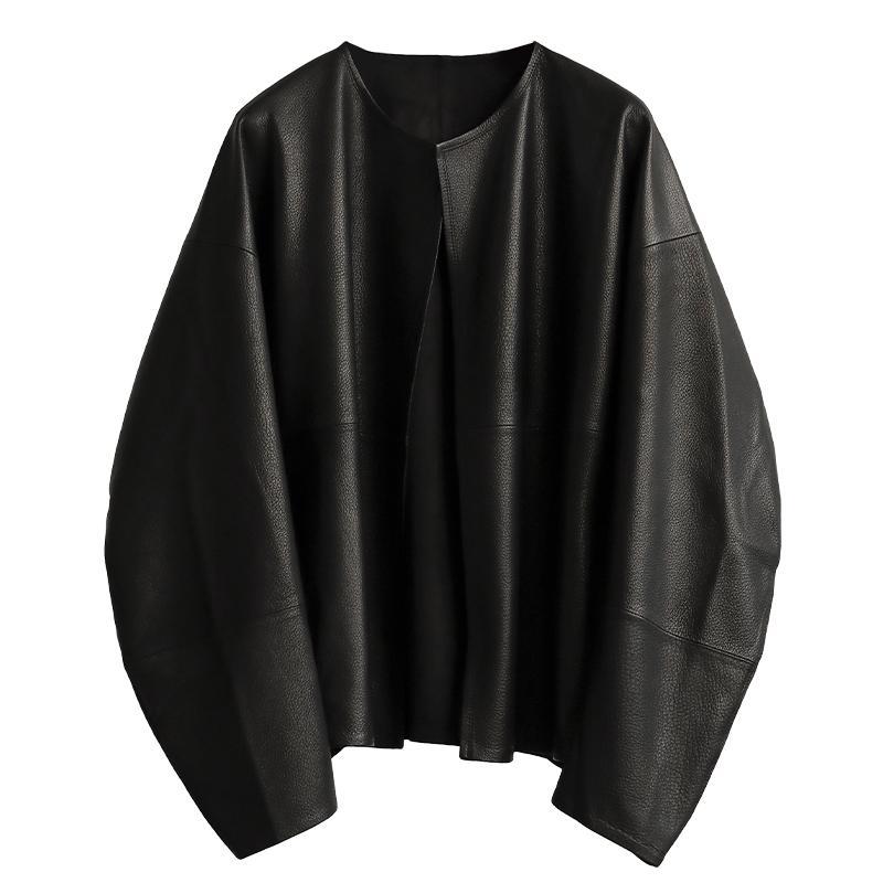 Women Oversized Leather Jacket
