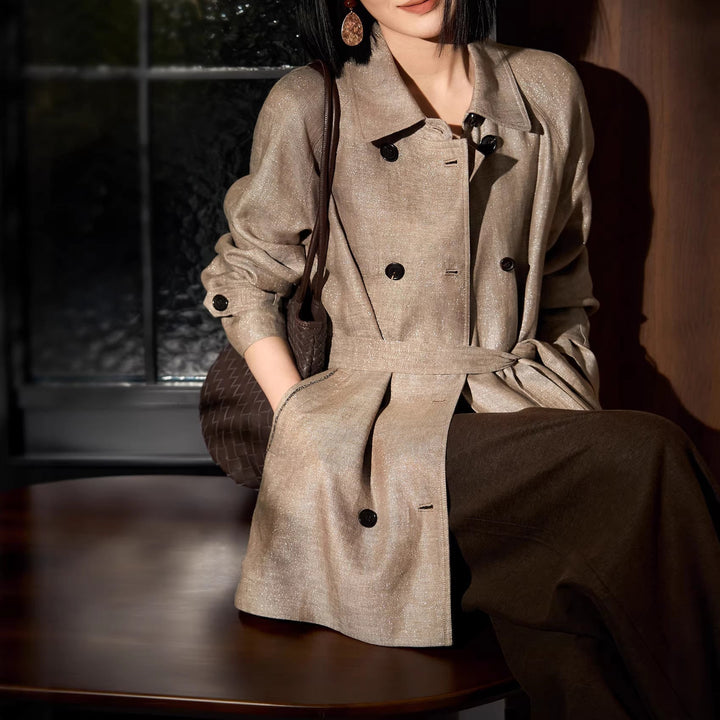 Women Elegant and Timeless Trench Coat