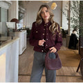 Women's Jacket warm with pockets elegant
