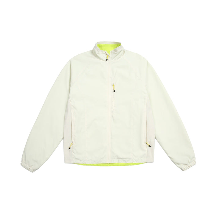 Unisex Lightweight Stand-up Collar Softshell Jacket with Fleece Inner Side and Zip Pockets