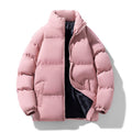 Men's Quilted Jacket with stand collar, thermal insulation - for sports activities