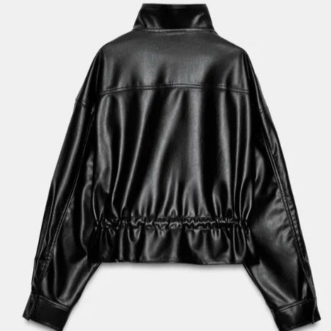 Jacket with Faux leather Women&