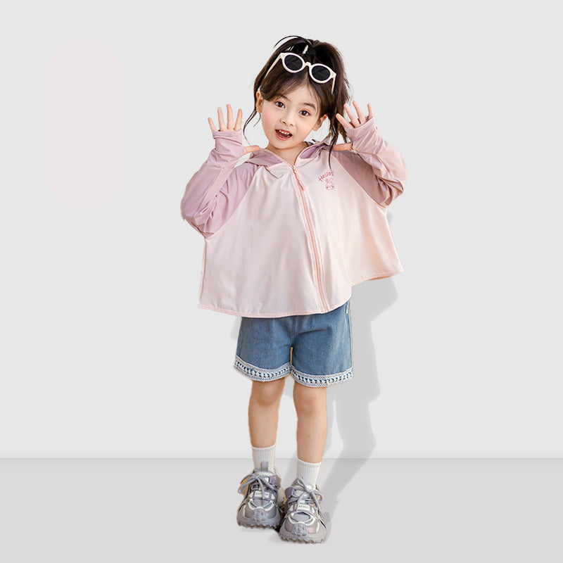 Jacket kids with protection UV breathable lightweight