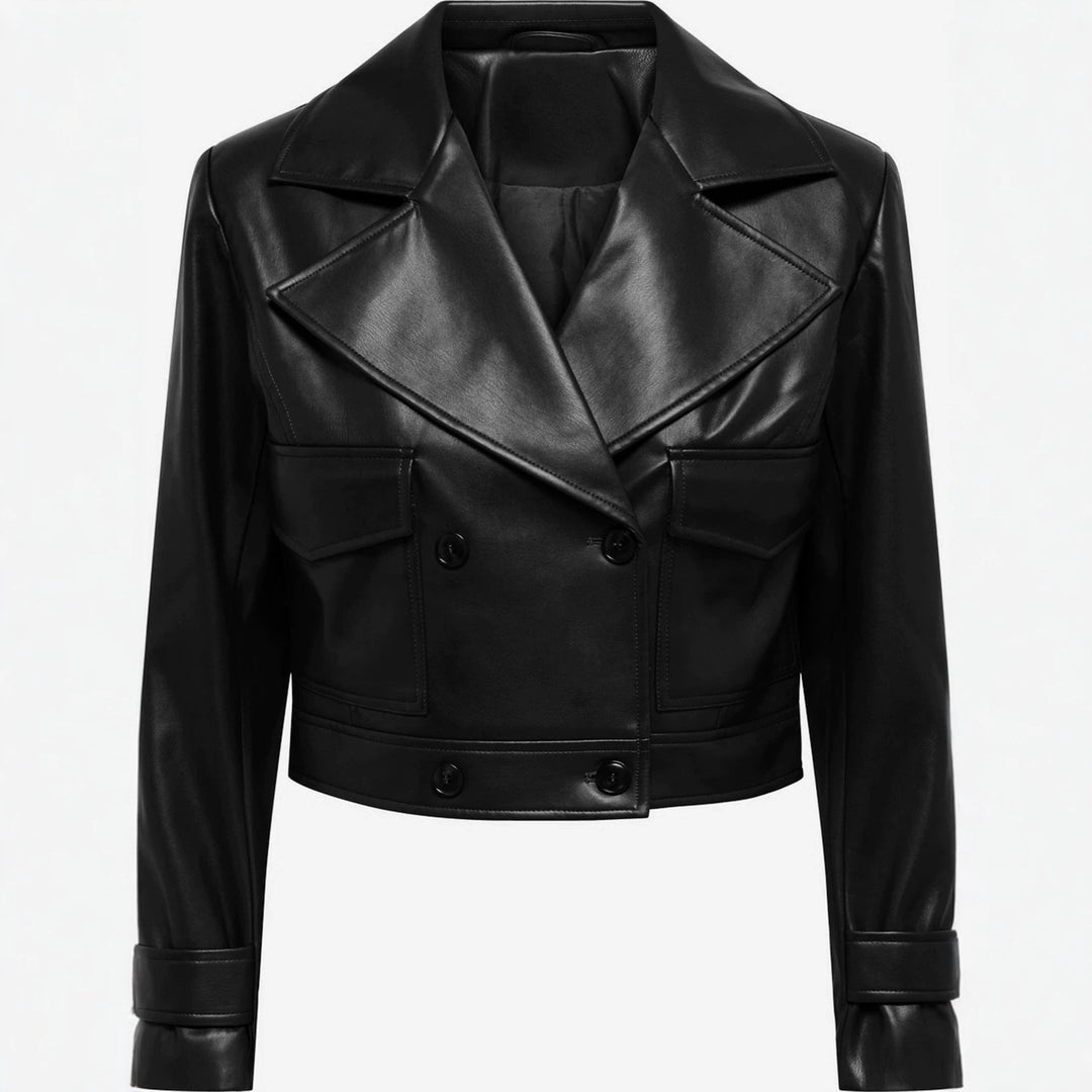 Jacket with Faux leather Women&