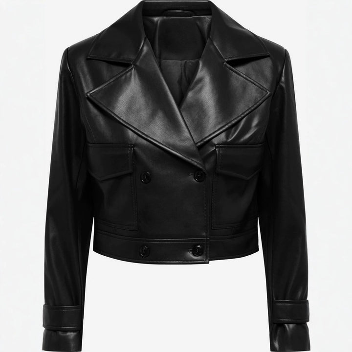 Jacket with Faux leather Women&