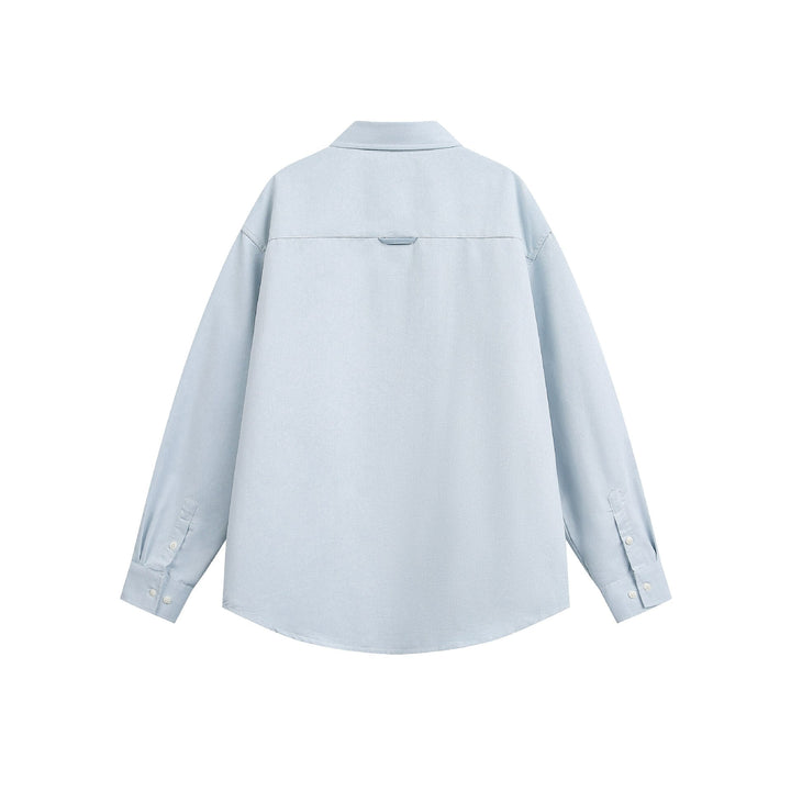 Unisex Oversize Patchwork Denim Shirt with Boxy Cut