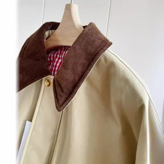 Ladies Stylish Transitional Jacket with Contrasting Elbow Patches