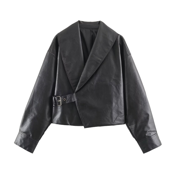 Jacket with Faux leather Women&