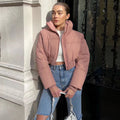 Jacket down women's lightweight quilted winter