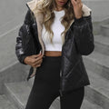 Jacket quilted women's water-resistant lightweight winter