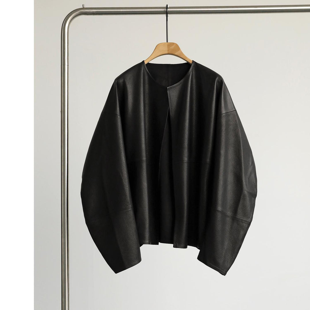 Women Oversized Leather Jacket