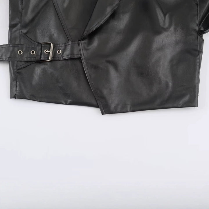 Jacket with Faux leather Women&